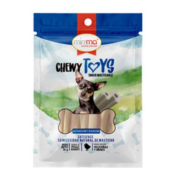 Snack premium masticable para razas pequeñas y minis.