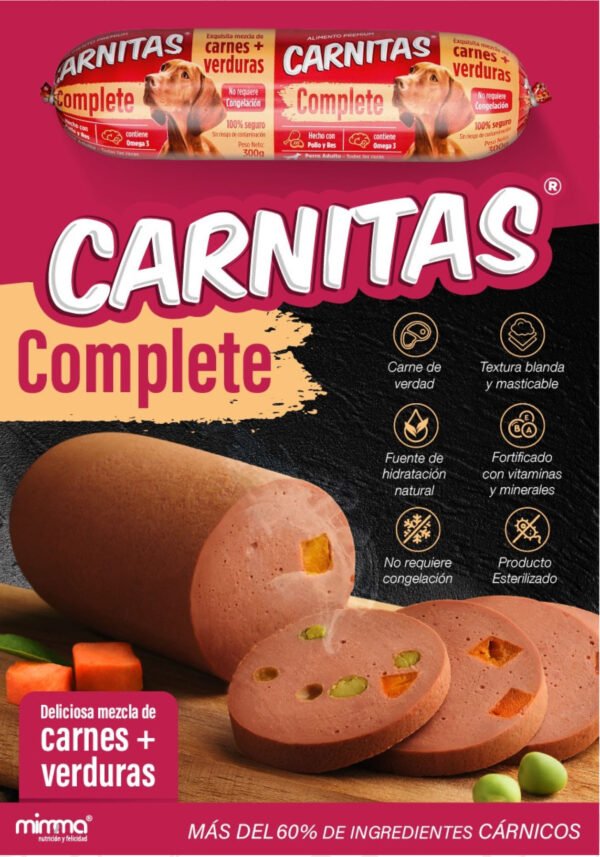 Alimento completo en forma de embutido.