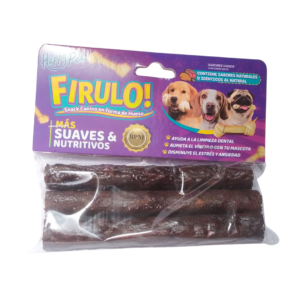 Snack canino en forma de hueso extruidos (Firulo)