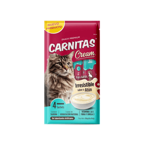 CARNITAS CREAM SABOR ATÚN FUNDA X 4 UNDS